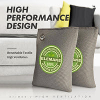 Coconut Charcoal Air Purifying Bag 17.5 Ounces/500g Reusable Stylish - Bravex