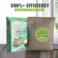Coconut Charcoal Air Purifying Bag 17.5 Ounces/500g Reusable Stylish - Bravex