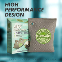 Coconut Charcoal Air Purifying Bag 17.5 Ounces/500g Reusable Stylish - Bravex