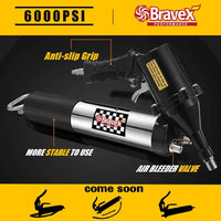 Heavy Duty Professional Automatic Pneumatic Grease Gun 4500 PSI - Bravex