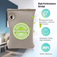 Coconut Charcoal Air Purifying Bag 4 X 7 Ounces/200g Real Activated Carbon - Bravex