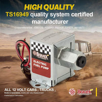 Universal Inline Electric Fuel Pump 2.5-4 PSI (EP12S) 12V - Bravex