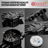 Chevrolet Ignition Distributor Cap & Rotor GMC 4.3L V6 - Bravex