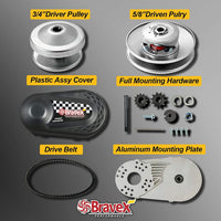 Go Kart Clutch Torque Converter Set 30 Series 3/4" 10T 40/41 & 12T 35 Chain - Bravex