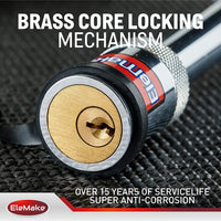 Trailer Hitch Lock Pin 1/2" and 5/8" Brass Core Locking Mechanism - Bravex