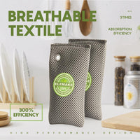 Coconut Charcoal Air Purifying Bags 6 X 7 Oz./200g 300% Absorbing Efficiency - Bravex