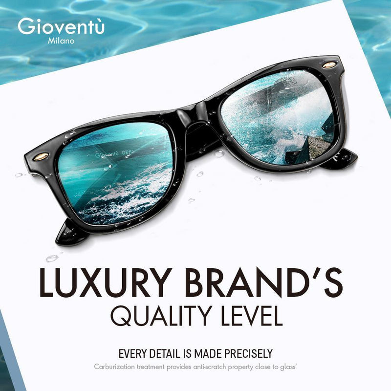 Polarized Wayfarer Sunglasses for Men Women - Bravex