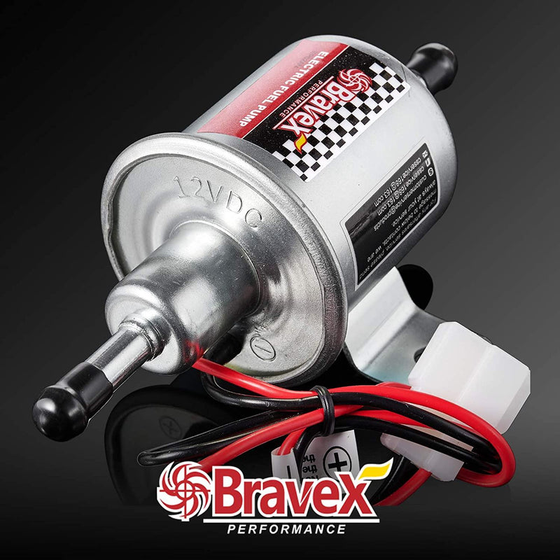 Universal Gas Diesel Inline Electric Fuel Pump 12V 2.5-4 PSI - Bravex