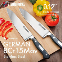8 inch Chef Knife Forgged German Stainless Steel - Bravex