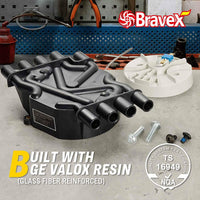 Chevrolet Ignition Distributor Cap & Rotor GMC 5.0L & 5.7L V8 - Bravex
