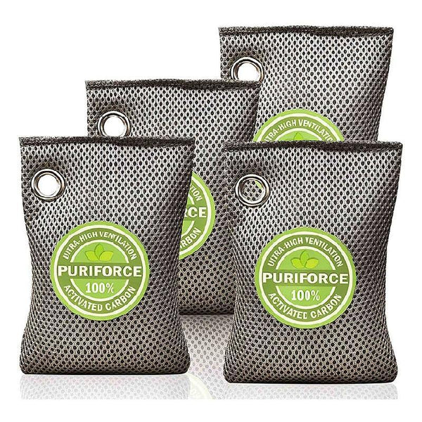 Coconut Charcoal Air Purifying Bag 4 X 7 Ounces/200g Real Activated Carbon - Bravex