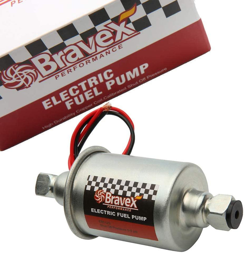 Universal 12V Electric Fuel Pump 5-9 PSI w / Installation Kit – Bravex