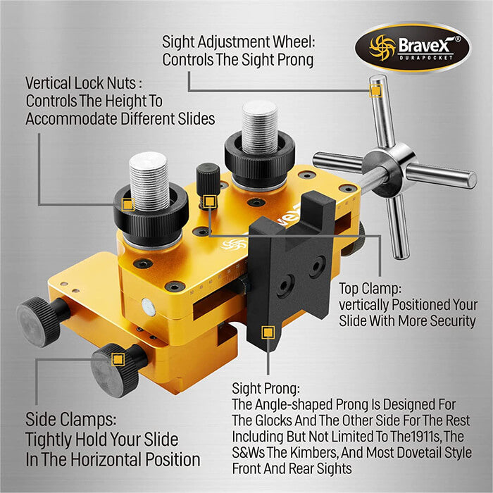 Sight Pusher Sight Tool,Universele Achterste Sight Pusher Sight Tool,Universele Achterste