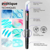 Refillable Watercolor Brush Pens - Set of 24